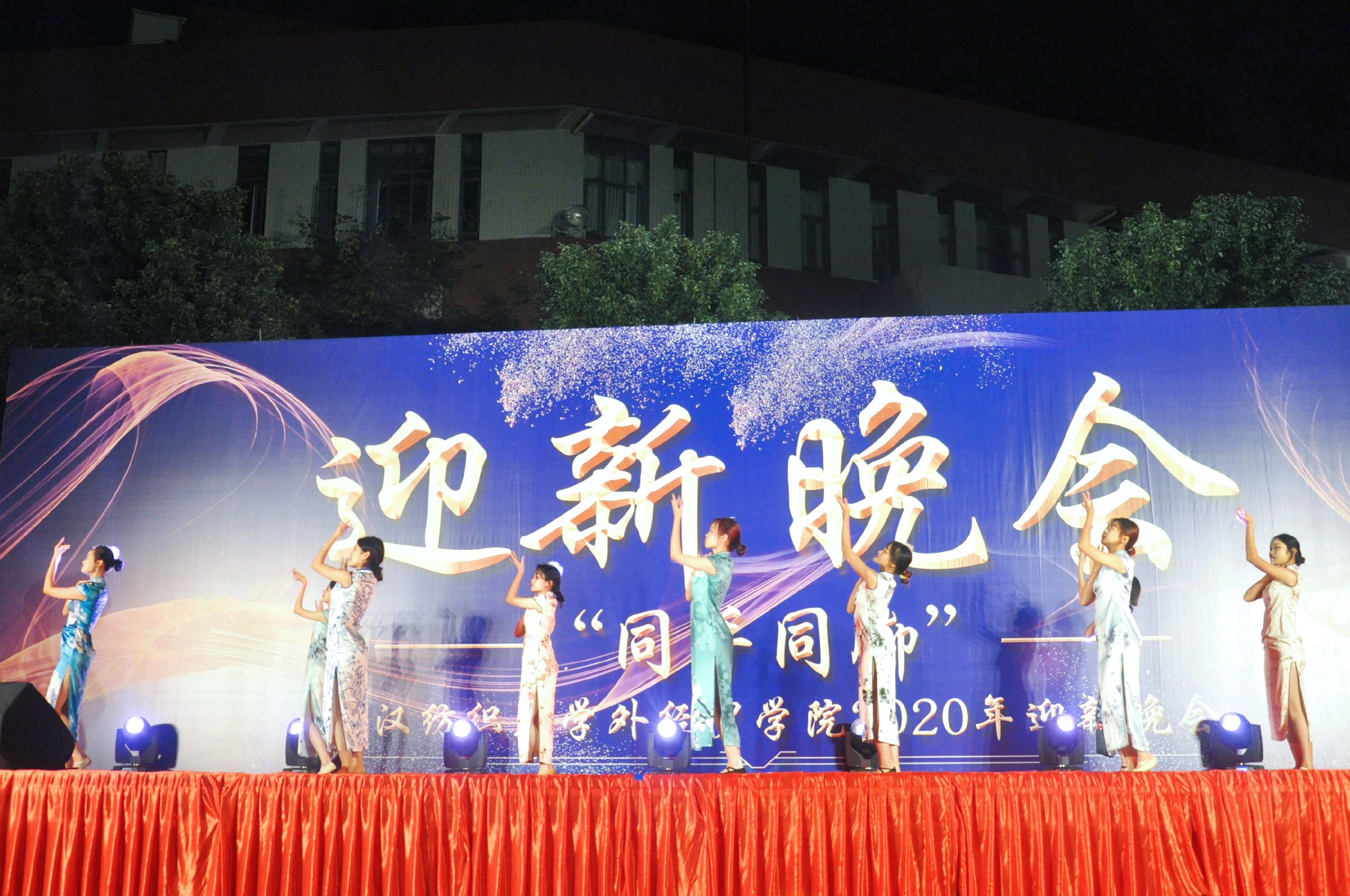 本次晚会以"同手同脚"为主题,共有14个节目,包括了舞蹈,歌曲,武术